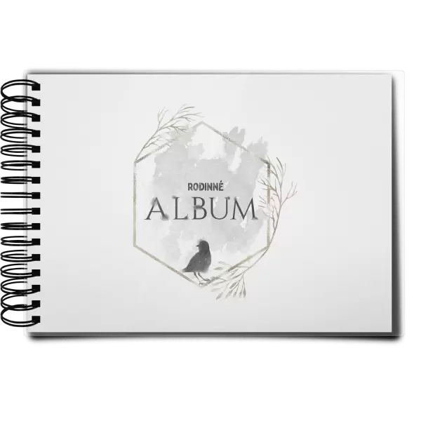 Plexi album sa sponami Vtáčik v zlatom šesťuholníku