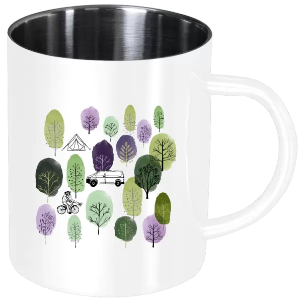 Nerezový hrnek Kemp v lese