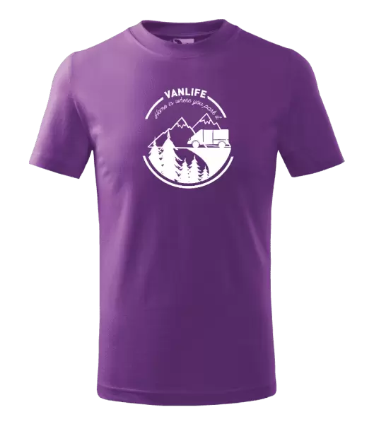 Dětské tričko Vanlife home