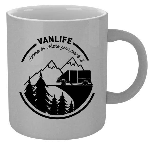 Metalický hrnek Vanlife home