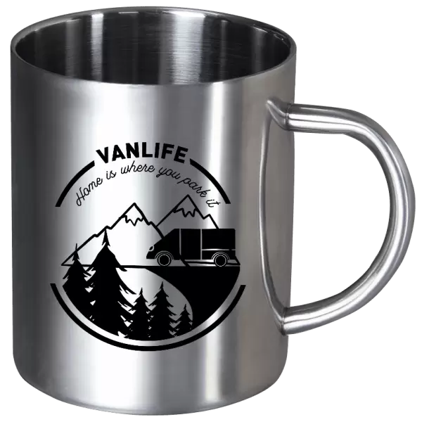Nerezový hrnek Vanlife home