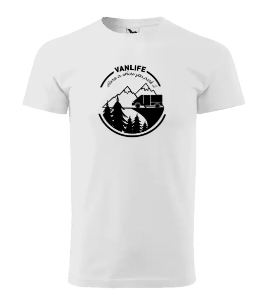 Pánské tričko Vanlife home