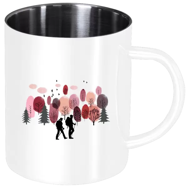 Nerezový hrnek V lese