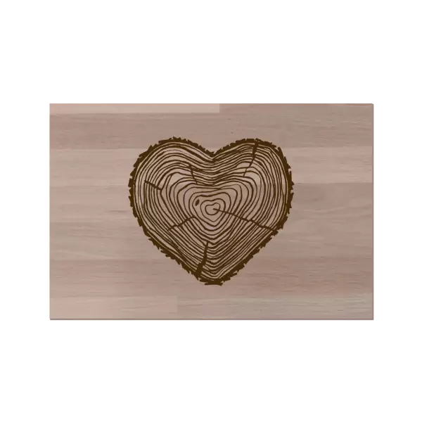 Buková doska Peň srdce