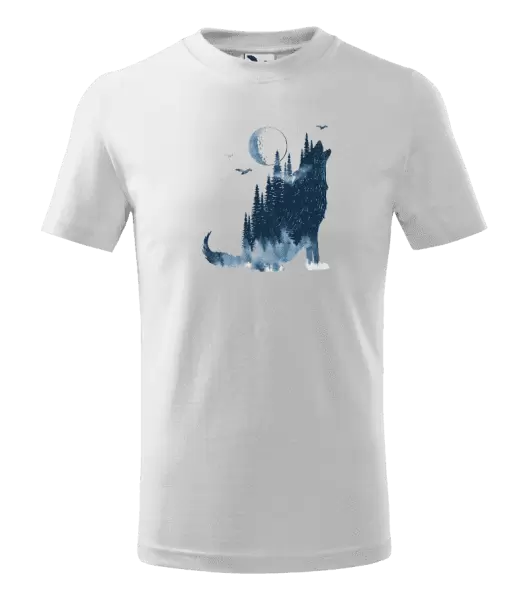 Dětské tričko Vlk v mlze