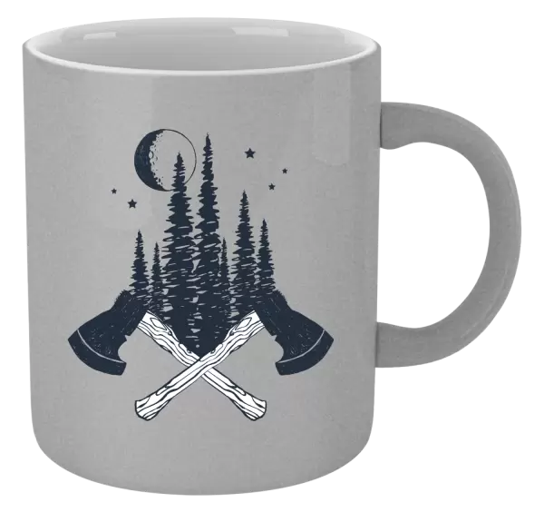 Metalický hrnek Sekery