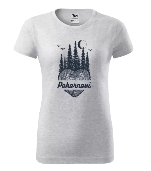 Dámské tričko Srdce pařez