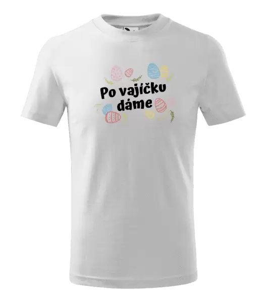 Dětské velikonoční tričko Po vajíčku dáme