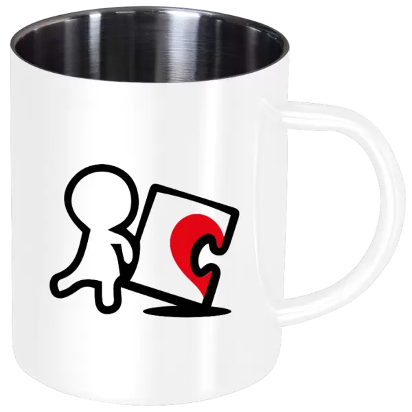 Nerezový hrnek Puzzle woman