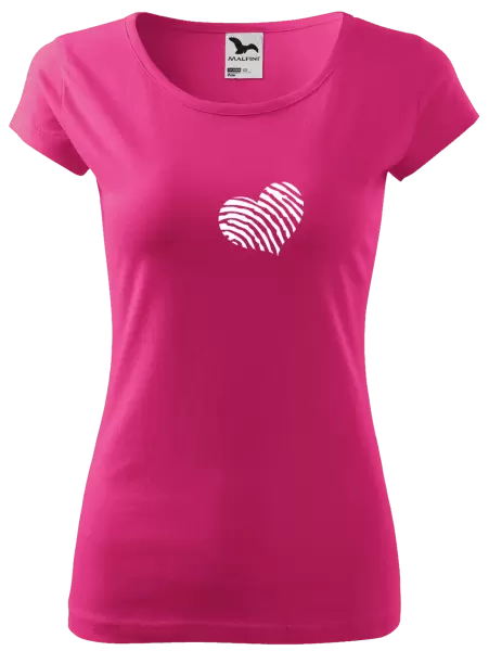 Dámské tričko Otisk srdce