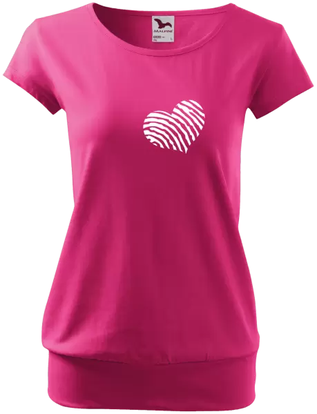 Dámské tričko Otisk srdce