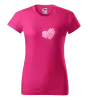 Dámské tričko Otisk srdce