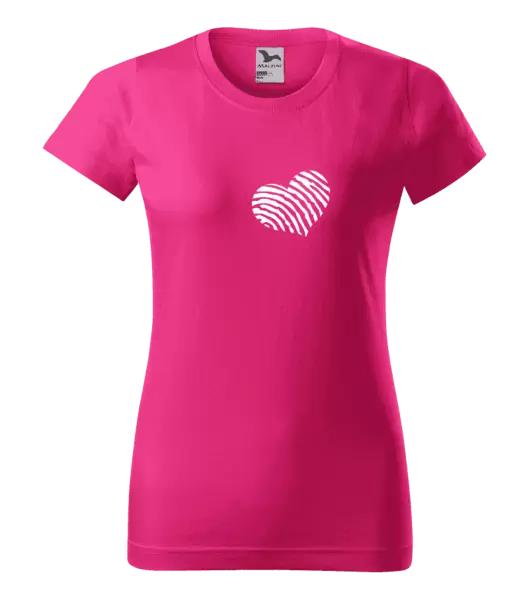 Dámské tričko Otisk srdce