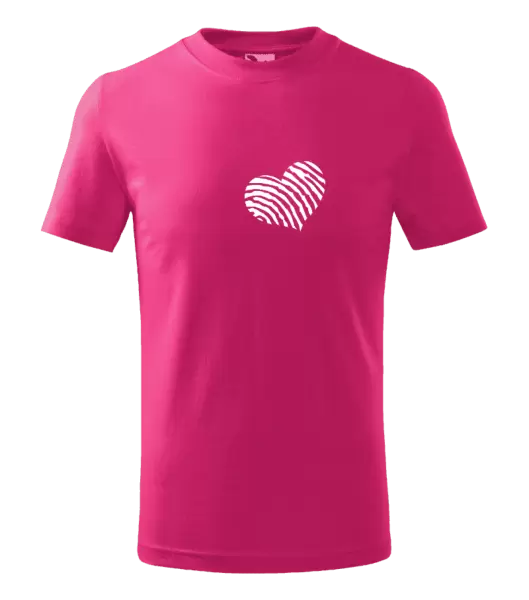 Dětské tričko Otisk srdce