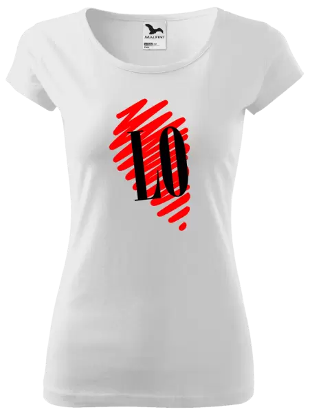 Dámské tričko Srdce LOVE - LO