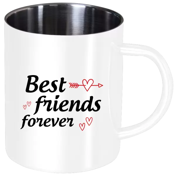 Nerezový hrnek Best friends forever #1