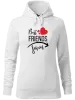 Dámská mikina Best friends forever srdce #1