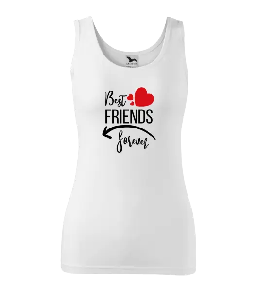 Dámské tílko Best friends forever srdce #2