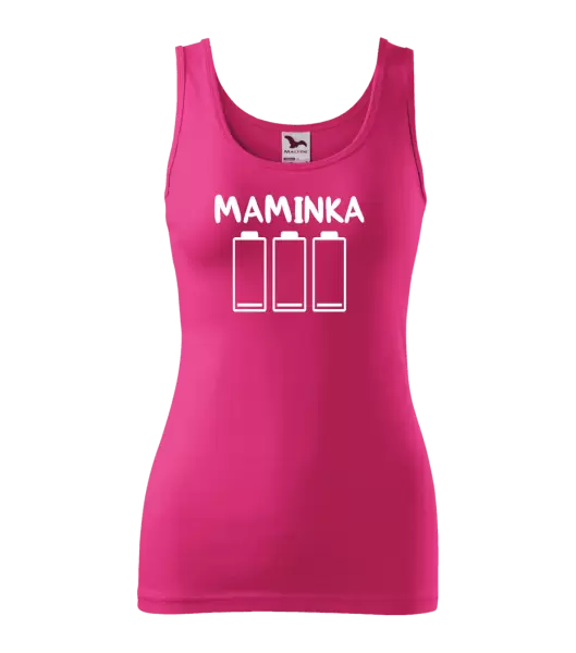 Dámské tílko Maminka - vybité baterie