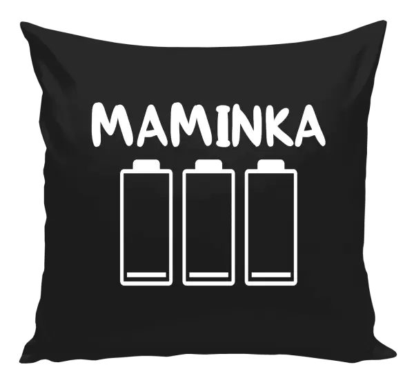Polštář Maminka - vybité baterie