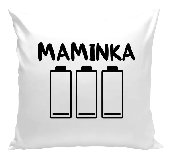 Polštář Maminka - vybité baterie