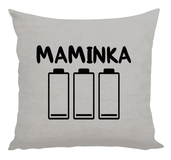 Polštář Maminka - vybité baterie