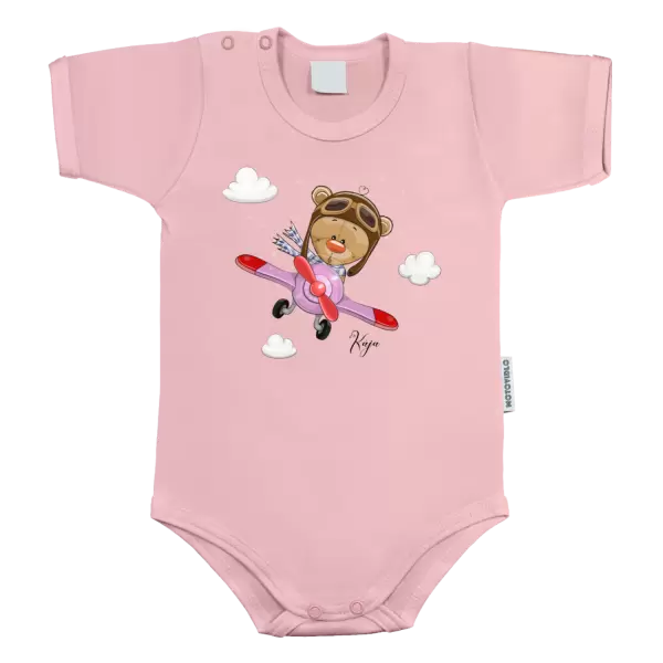 Dětské body Medvídek v letadle