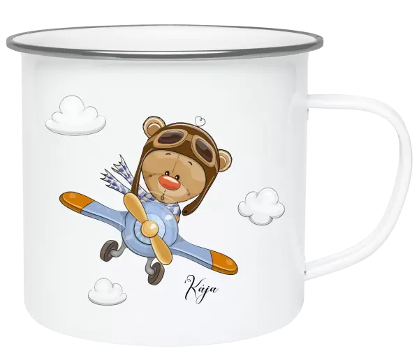 Plecháček Medvídek v letadle